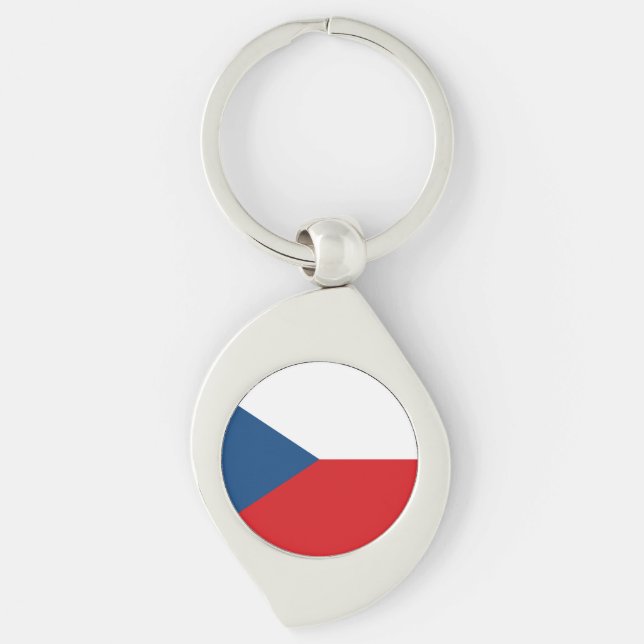 Porte-clés Drapeau de la République tchèque (Devant)