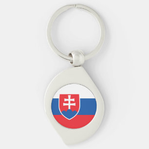 Porte-clés Drapeau de la Slovaquie