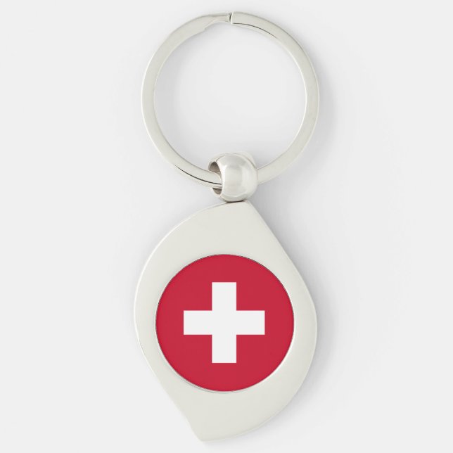 Porte-clés Drapeau de la Suisse (Devant)