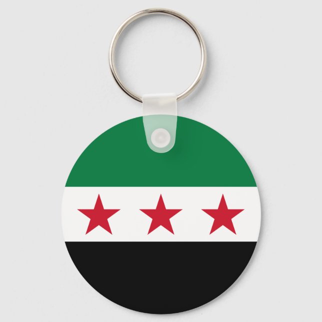 Porte-clés Drapeau de la Syrie (Recto)