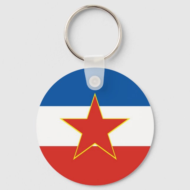 Porte-clés drapeau de la yougoslavie (Recto)