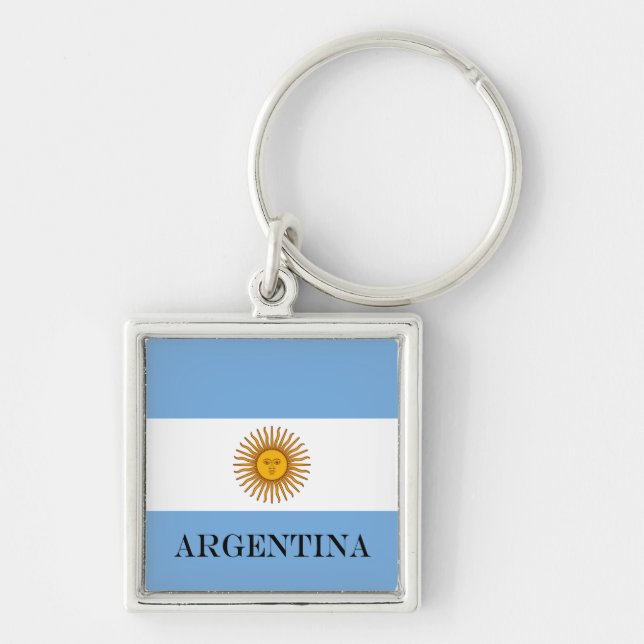 Porte-clés Drapeau de l'Argentine Bandera De Argentina (Devant)