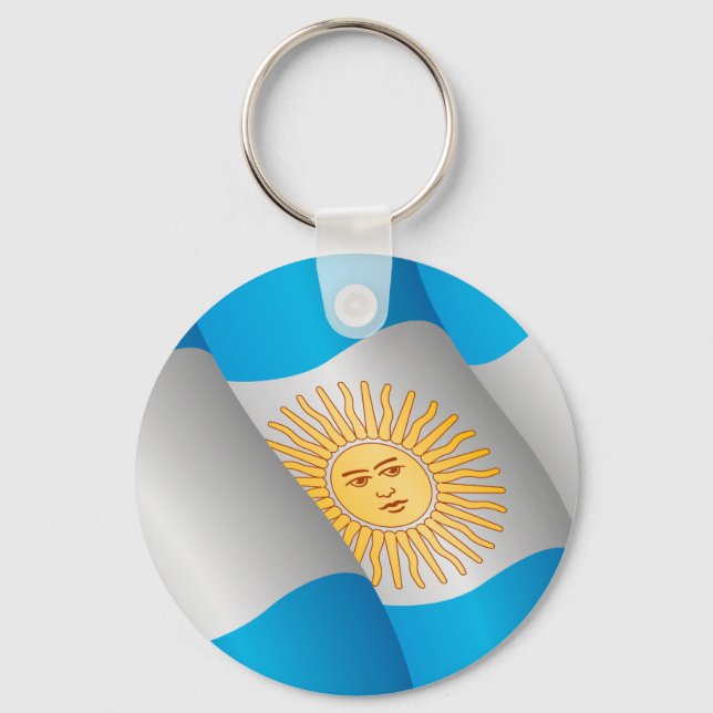 Porte-clés Drapeau de l'Argentine porte - clé (Recto)