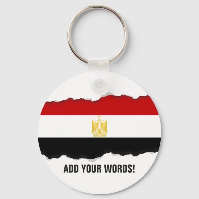 Porte-clés Drapeau de l'Égypte (Recto)