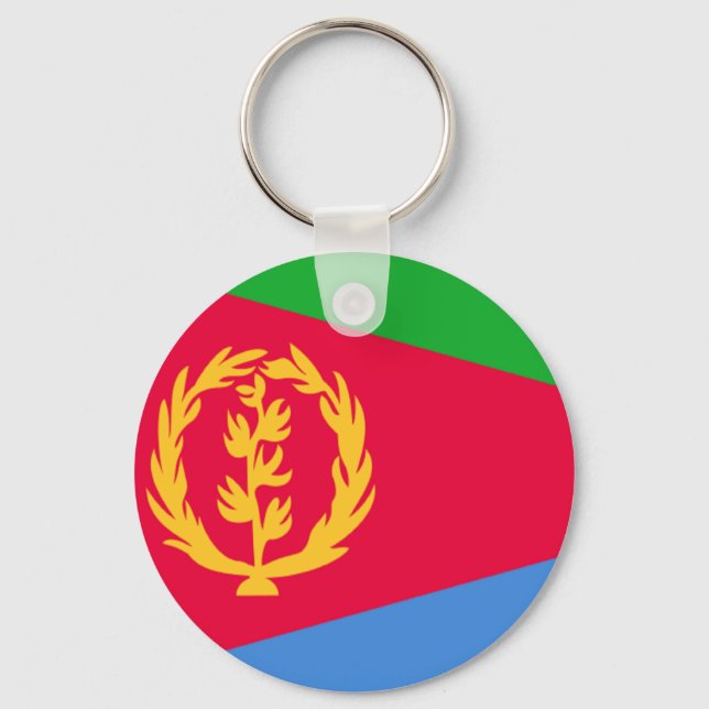 Porte-clés Drapeau de l'Érythrée (Recto)