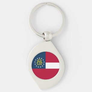 Porte-clés Drapeau de l'État de Géorgie