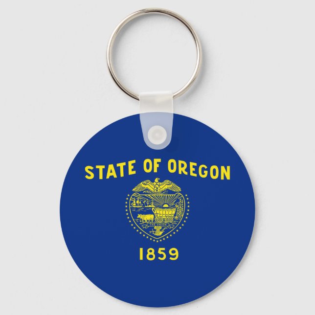 Porte-clés Drapeau de l'État de l'Oregon (Recto)