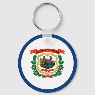 Porte-clés Drapeau de l'État de Virginie-Occidentale