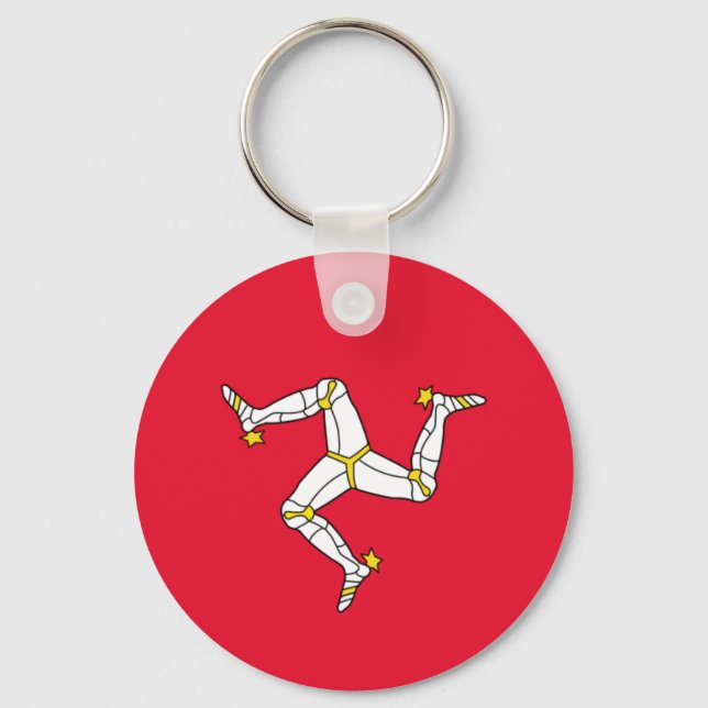 Porte-clés Drapeau de l'île de Man (Recto)