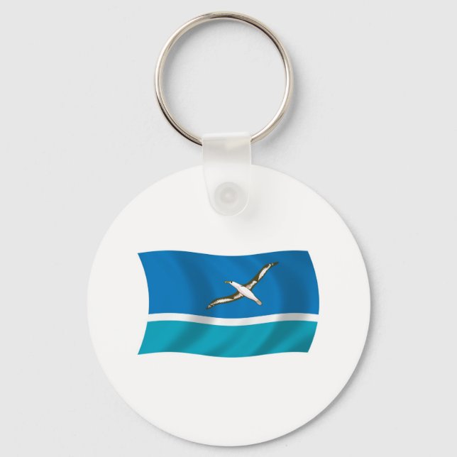 Porte-clés Drapeau de l'Île de Midway (Recto)