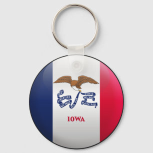Porte-clés Drapeau de l'Iowa
