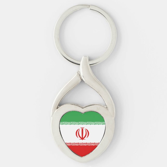 Porte-clés Drapeau de l'Iran (Devant)