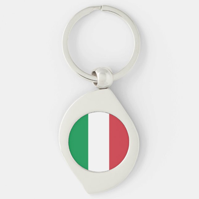 Porte-clés Drapeau de l'Italie (Devant)