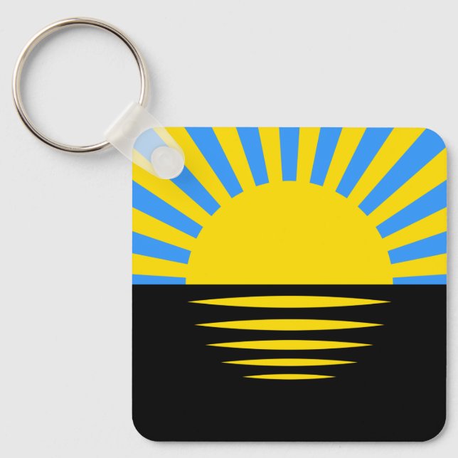Porte-clés Drapeau de l'oblast de Donetsk (Recto)