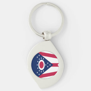 Porte-clés Drapeau de l'Ohio