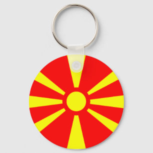 Porte-clés Drapeau de Macédoine