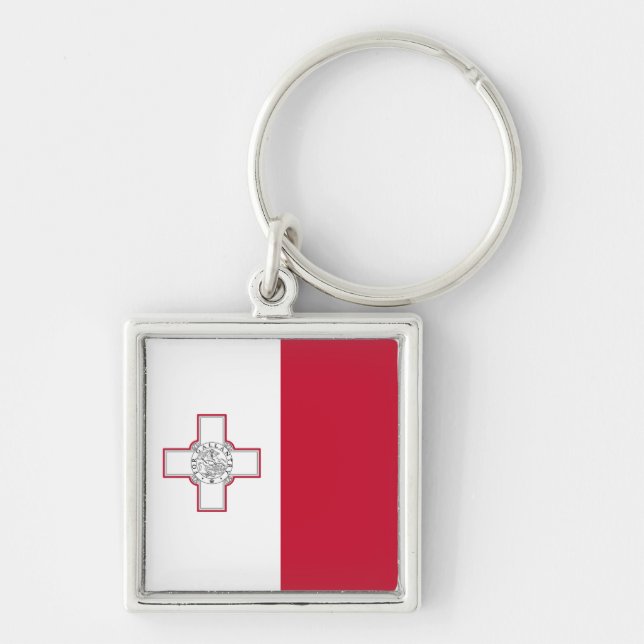 Porte-clés Drapeau de Malte Porte - clé (Devant)