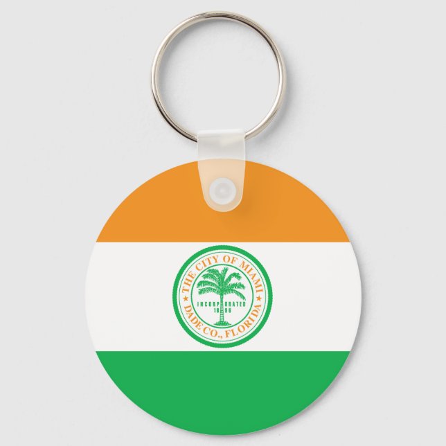 Porte-clés Drapeau de Miami, Floride (Recto)