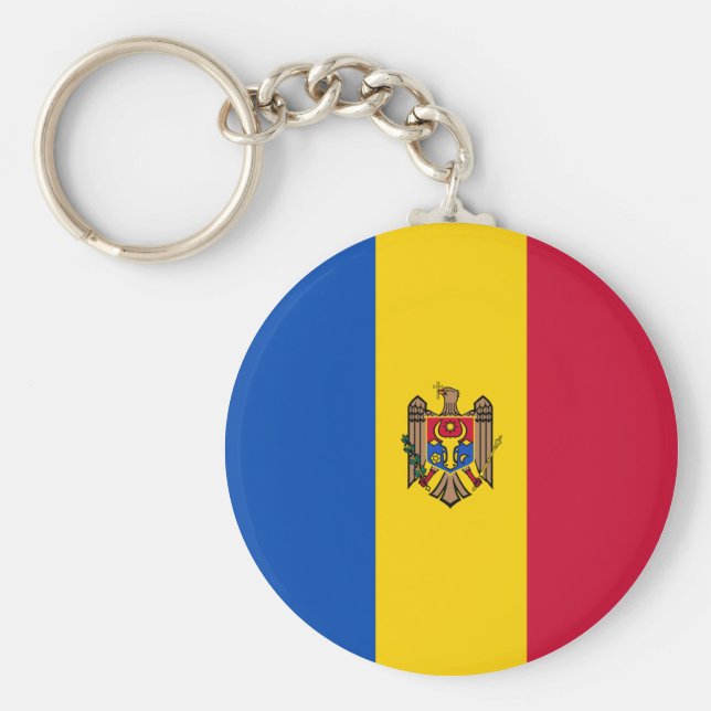 Porte-clés Drapeau de Moldova (Devant)