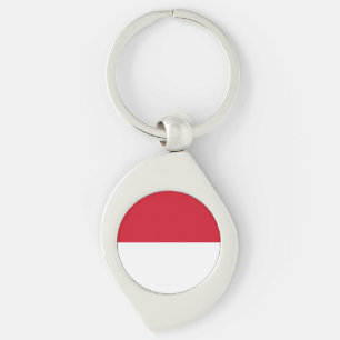 Porte-clés Drapeau de Monaco
