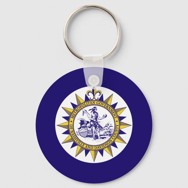 Porte-clés Drapeau de Nashville, Tennessee (Recto)