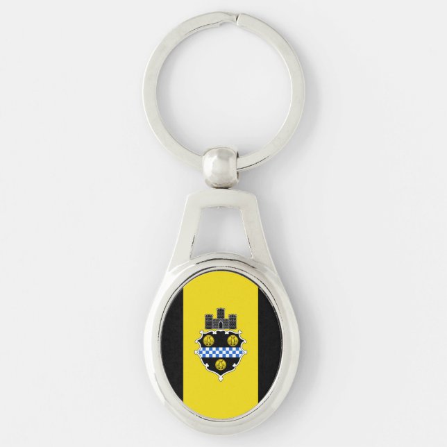 Porte-clés Drapeau de Pittsburgh, Porte - clé de Pennsylvanie (Devant)