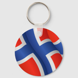 Porte-clés Drapeau de porte - clé de la Norvège