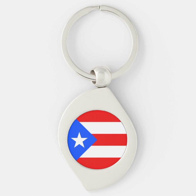 Porte-clés Drapeau de Porto Rico (Devant)