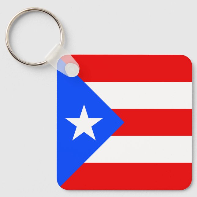 Porte-clés Drapeau de Porto Rico (Recto)