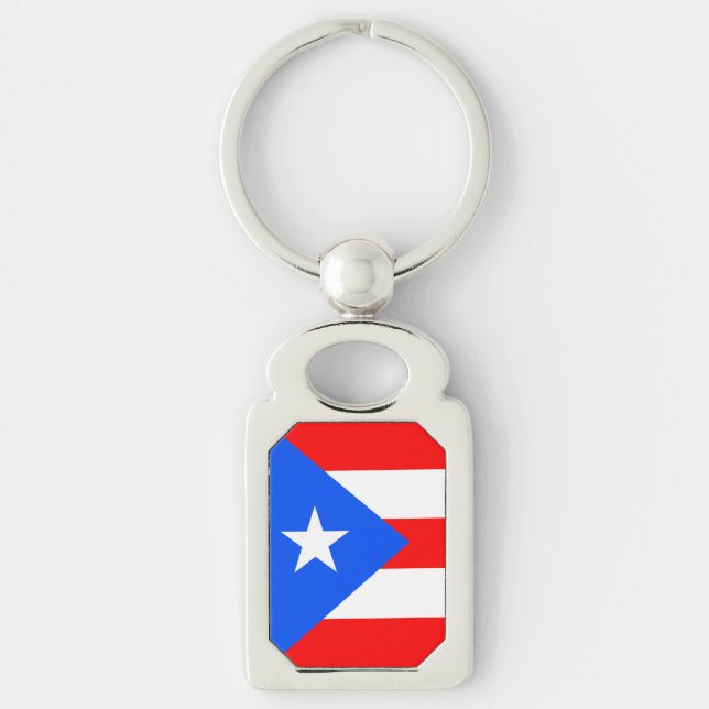 Porte-clés Drapeau de Porto Rico (Devant)