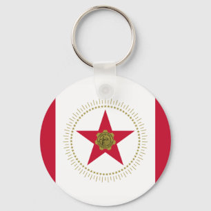 Porte-clés Drapeau de Raleigh, Porte - clé de la Caroline du 