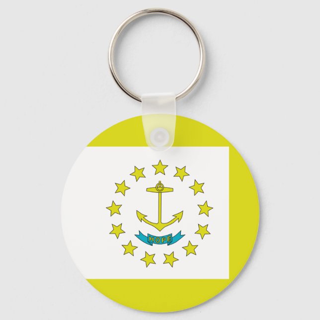 Porte-clés Drapeau de Rhode Island (Recto)