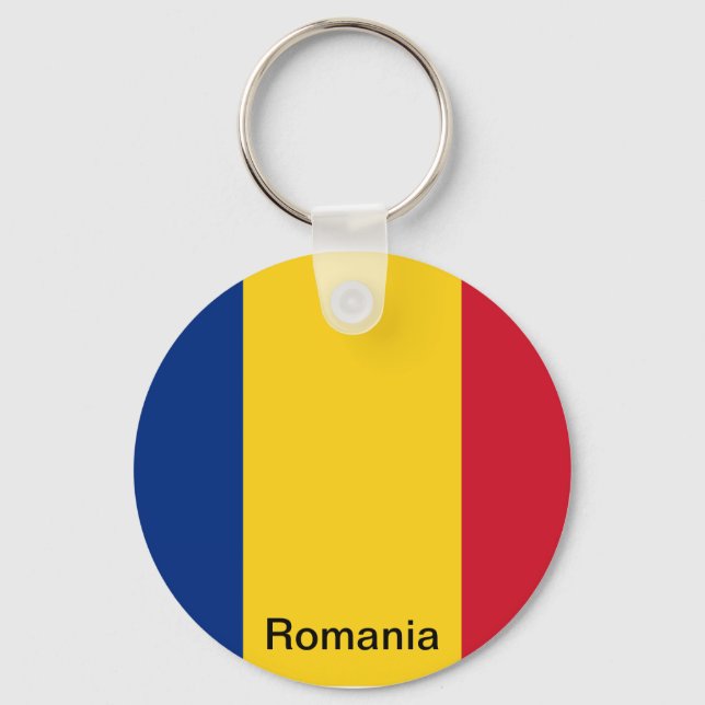 Porte-clés Drapeau de Roumanie (Recto)