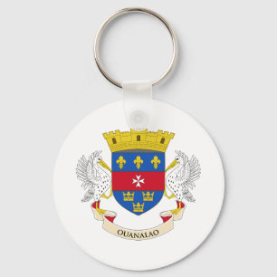 Porte-clés Drapeau de Saint-Barthélemy