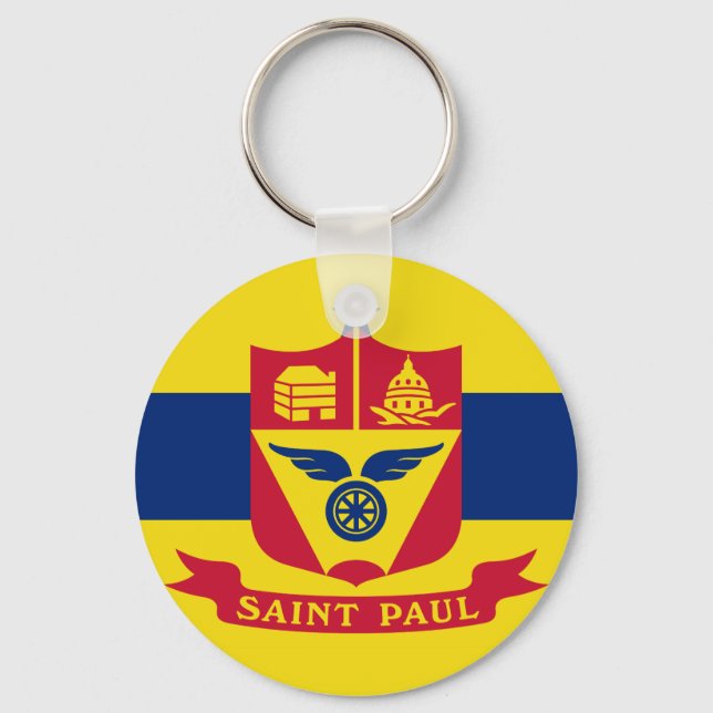 Porte-clés Drapeau de Saint Paul, Porte - clé du Minnesota (Recto)