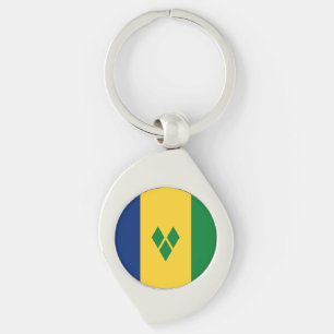 Porte-clés Drapeau de Saint-Vincent