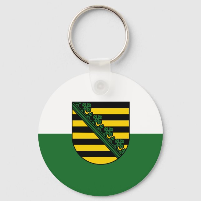 Porte-clés Drapeau de Saxe (Recto)