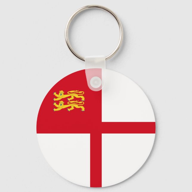 Porte-clés Drapeau de Sercq (Recto)