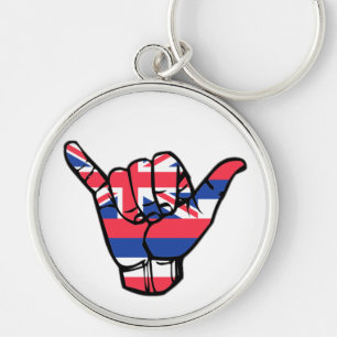 Porte-clés Drapeau de Shaka Hawaii