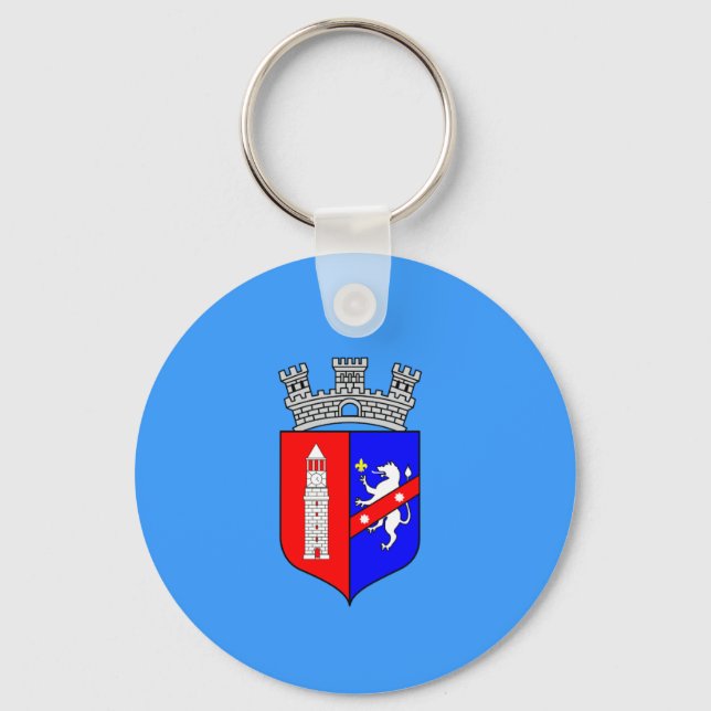 Porte-clés Drapeau de Tirana, Porte - clé d'Albanie (Recto)