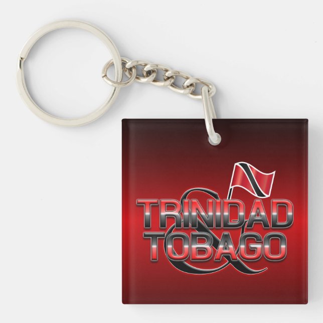 Porte-clés Drapeau de Trinité-et-Tobago (Devant)