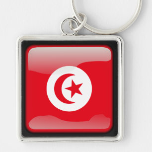 Porte-clés Drapeau de Tunisie
