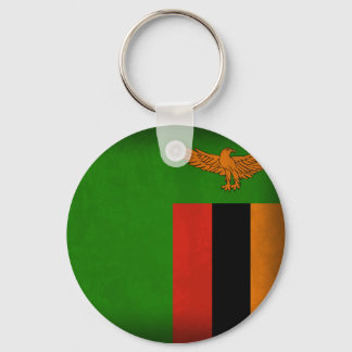 Porte-clés Drapeau de Zambie Porte - clé en détresse