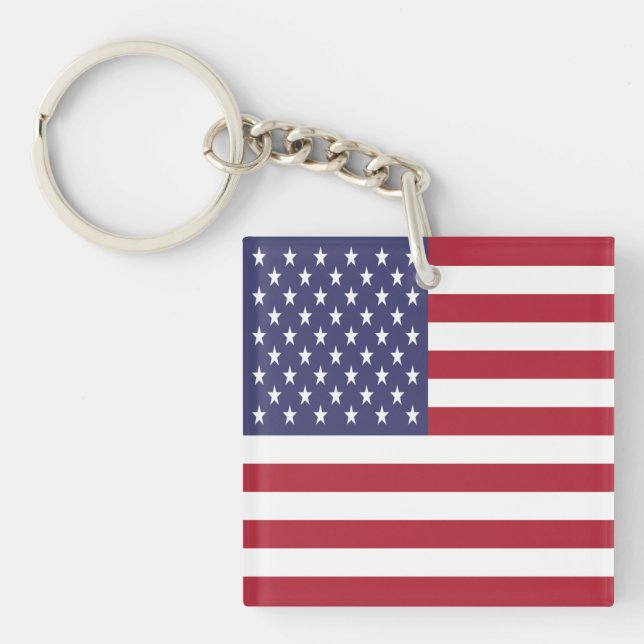 Porte-clés Drapeau des États-Unis (Devant)