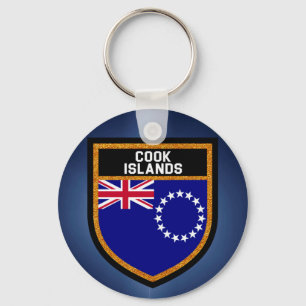 Porte-clés Drapeau des Îles Cook