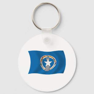 Porte-clés Drapeau des Îles Mariannes du Nord