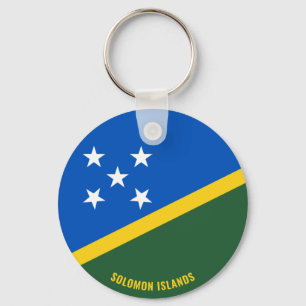 Porte-clés Drapeau des Îles Salomon Charming Patriotique
