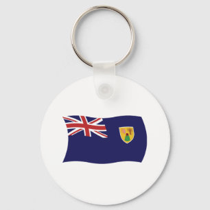 Porte-clés Drapeau des îles Turques-et-Caïques