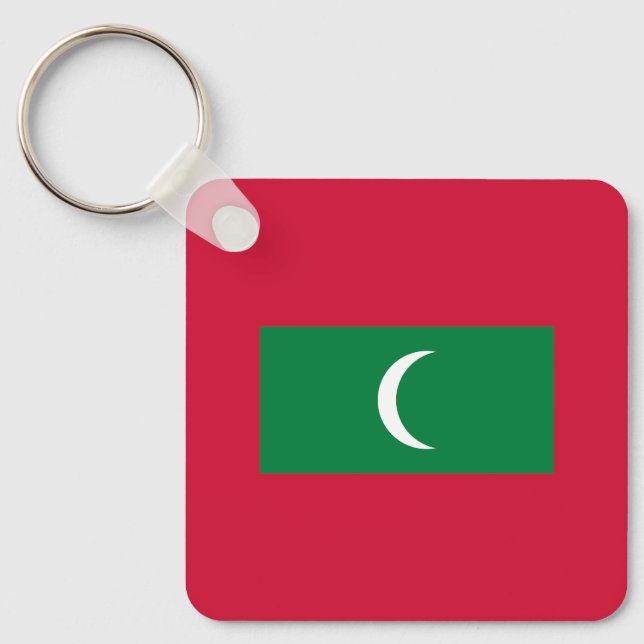 Porte-clés Drapeau des Maldives (Recto)
