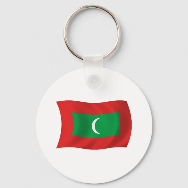 Porte-clés Drapeau des Maldives (Recto)